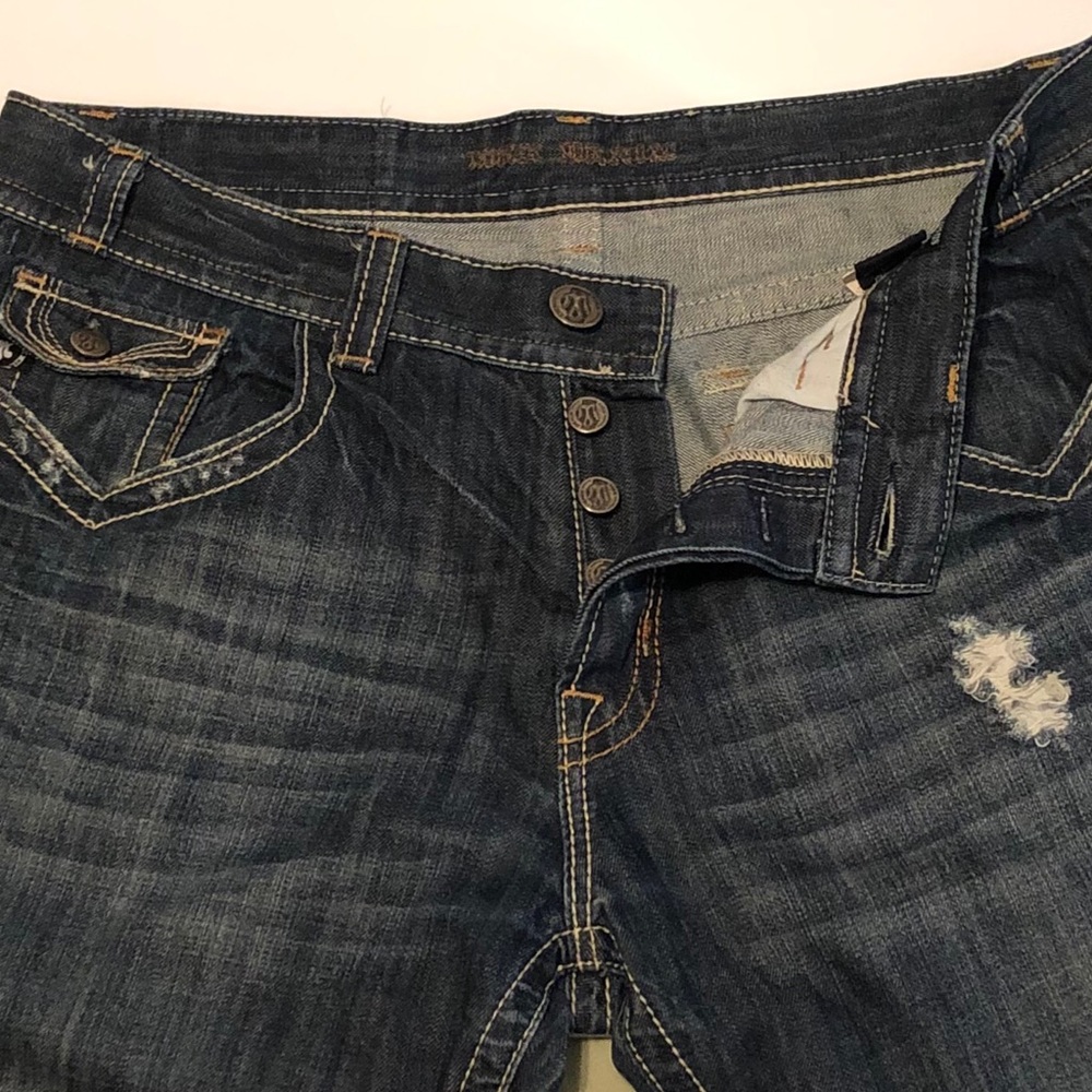 Authentic Real "MEK Denim" Distressed Jeans 38X33 - Picture 3 of 5